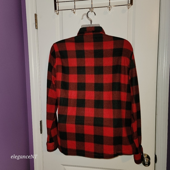 Telluride Men's Red/Black Plaid Flannel Shirt Sz: M NWT - Picture 5 of 5